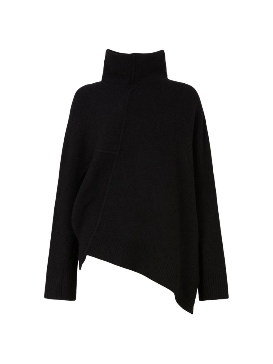 Lock Rolled Neck Asymmetric Sweater | Saks Fifth Avenue