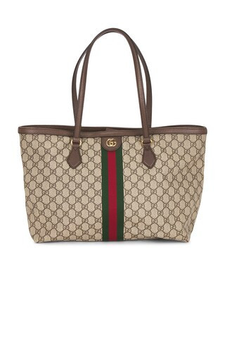 Gucci Ophidia Tote Bag Brown in Beige | FWRD 