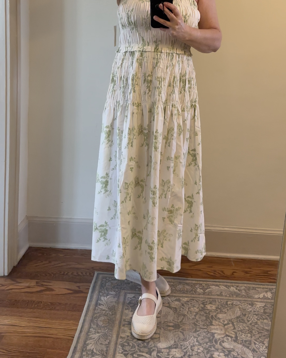 This new arrival from Target is so lovely! The print makes me want to walk in the Cotswolds and drink tea after I have bought a basket full of flowers! Nice weight cotton and I am wearing a size medium so it runs a bit large as I usually need a large for my bust area. I am 5’7” for height reference  

#LTKSeasonal #LTKMidsize #LTKWorkwear