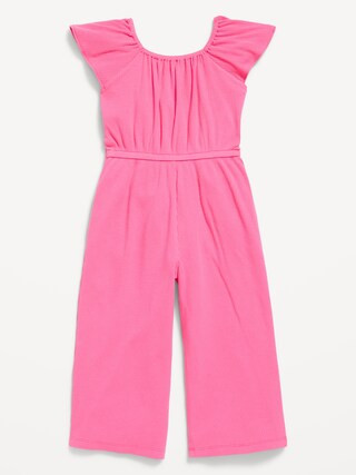 Flutter-Sleeve Ribbed Jumpsuit for Toddler Girls | Old Navy (US)