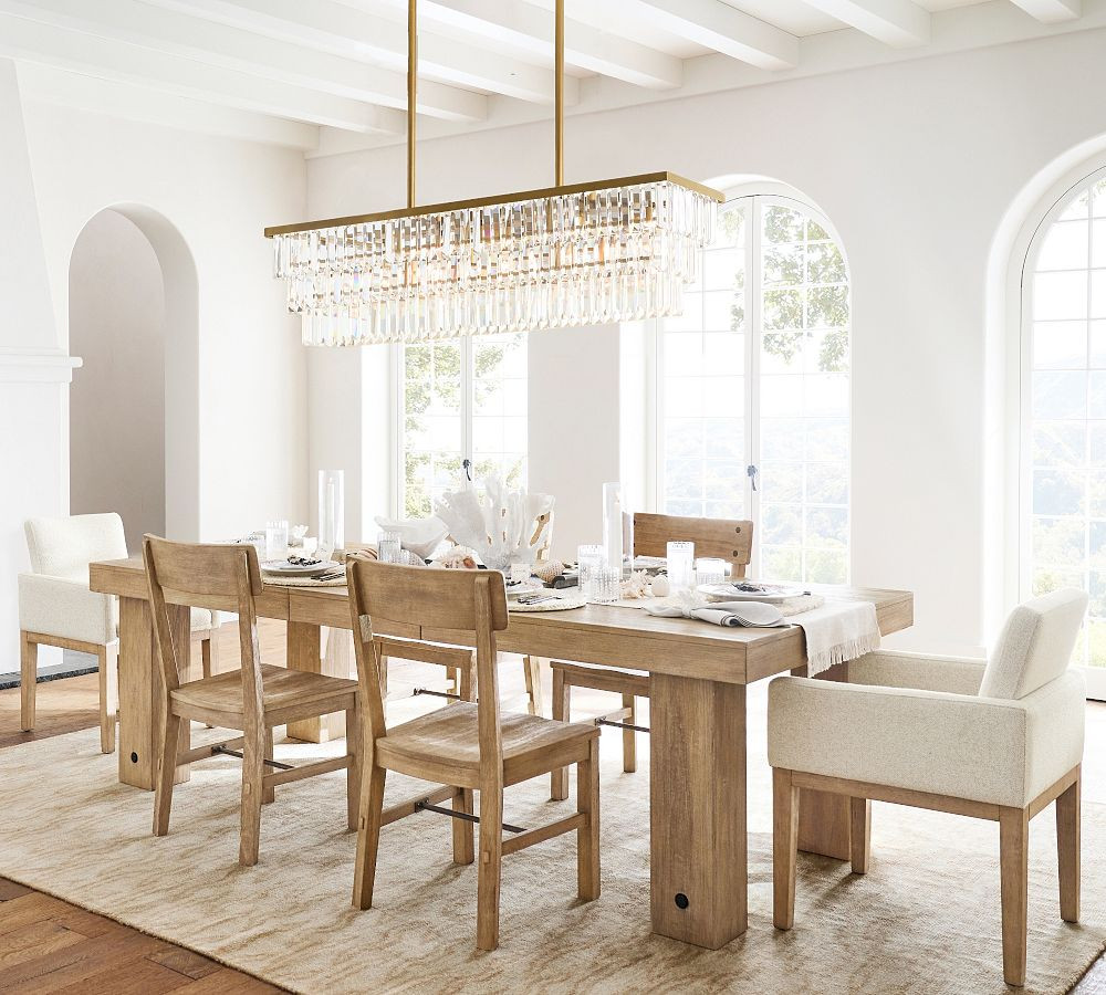 Gemma Crystal Linear Chandelier (41") | Pottery Barn (US)