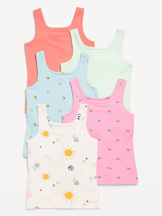 Fitted Tank Top 5-Pack for Girls | Old Navy (US)
