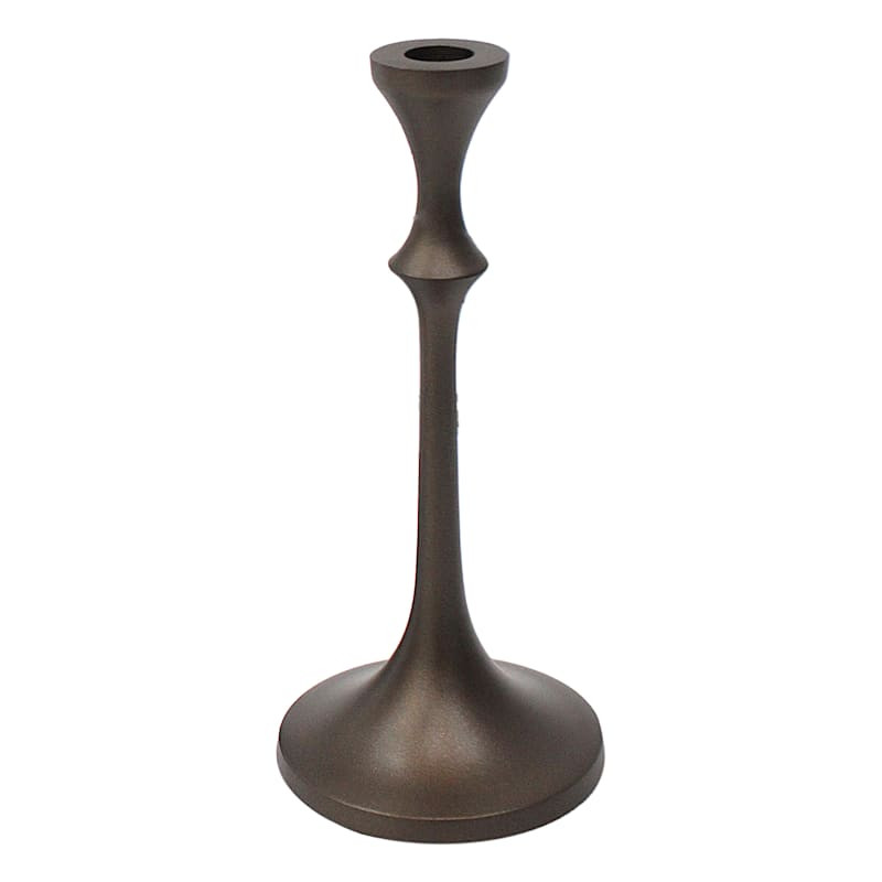 Antique Gold Candle Holder, 9.5" | At Home