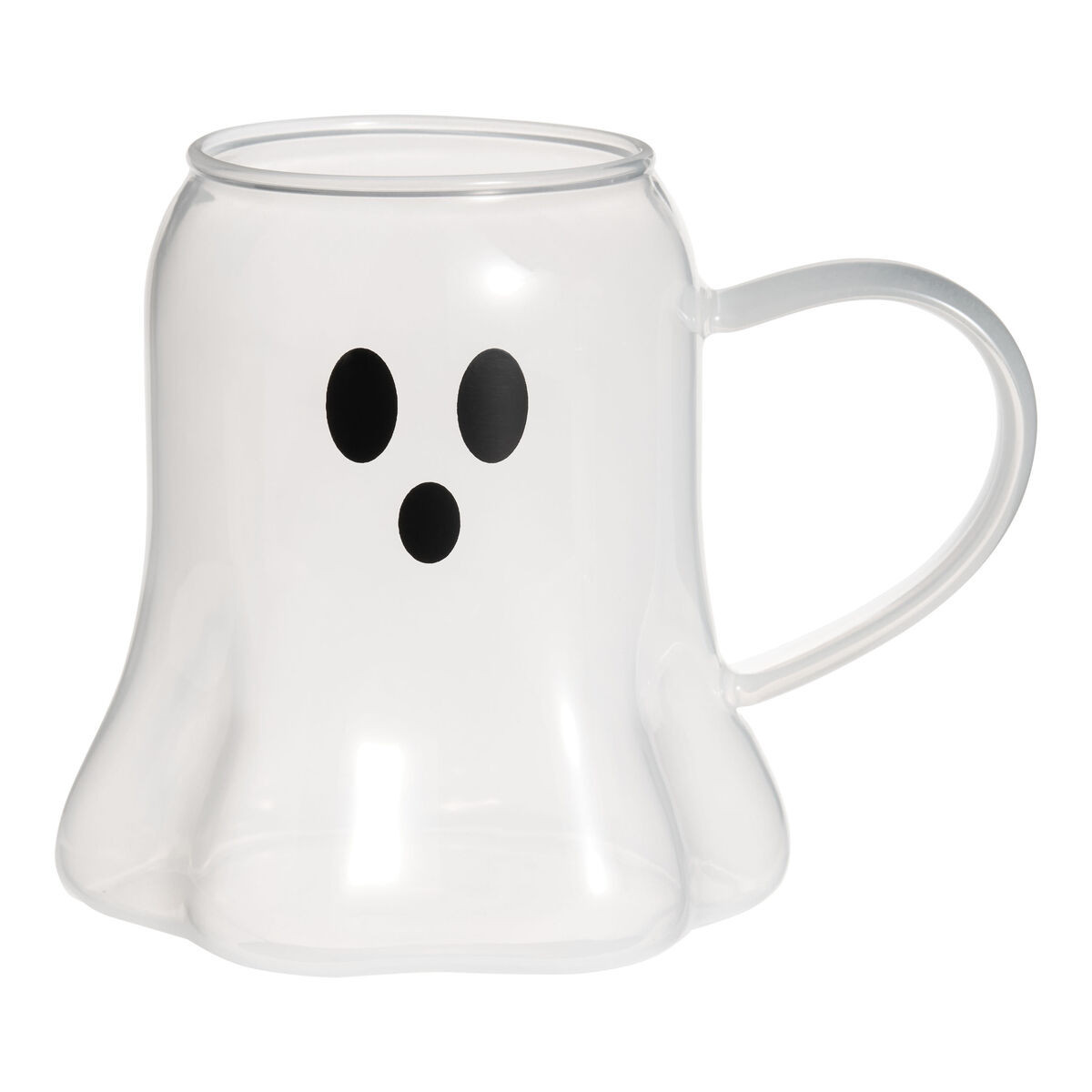 White Frosted Ghost Figural Glass Mug by World Market | World Market