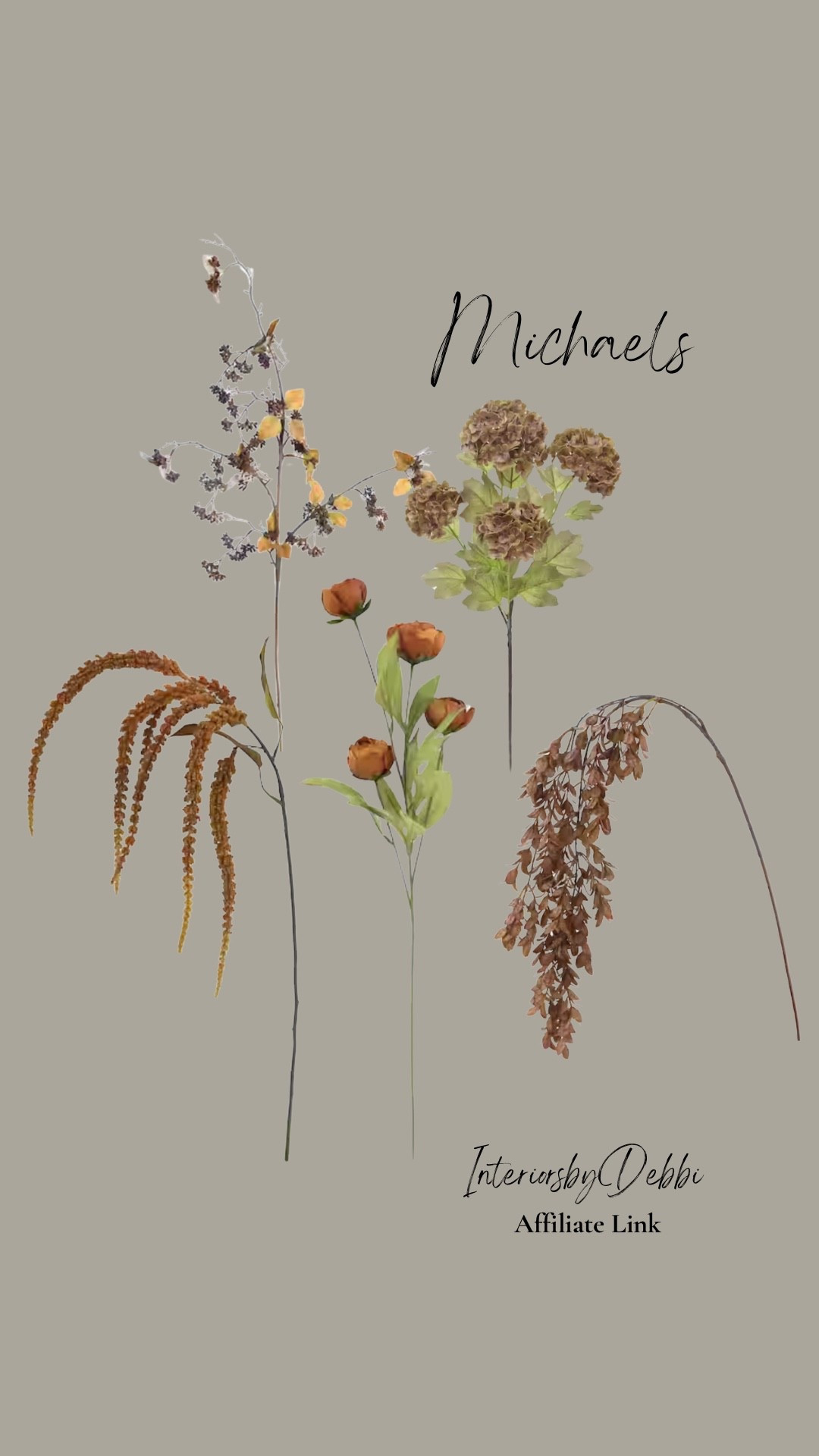 Michaels Faux Stems
Fall stems, faux florals, transitional home, modern decor, amazon find, amazon home, target home decor, mcgee and co, studio mcgee, amazon must have, pottery. barn, Walmart finds, affordable decor, home styling, budget friendly, accessories, neutral decor, home finds, buy new arrival, coming soon, sale alert, high end look for less, Amazon favorites, Target finds, cozy, modern, earthy, transitional, luxe, romantic, home decor, budget friendly decor #michaelsstores

#LTKSeasonal #LTKHome
