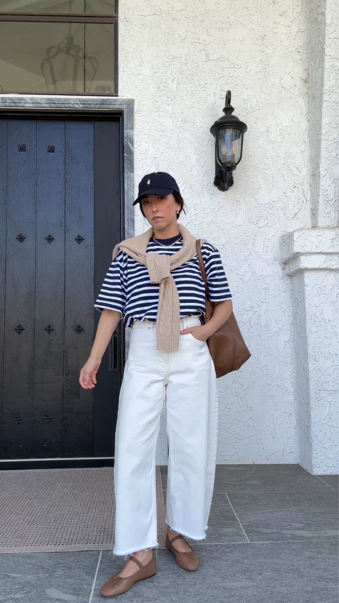 What I wore to a kids birthday party. Was over thinking it and then just went straight to wardrobe basics. Comfortable but still put together. 

Madewell tee xs
Everlane curve jeans 26 - sized up and cut hems. 
Loeffler Randall flats 5.5
Mansur Gavriel tote - color is old but new one looks very similar
Dorsey James necklace 15”
Electric Picks earrings 
Polo hat

#LTKmomlife #LTKootd #LTKPetite