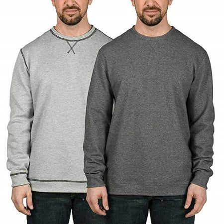 Island Sands Men's Reversible Crew Neck Sweaters, Charcoal/Light Grey, XX-Large | Walmart (US)