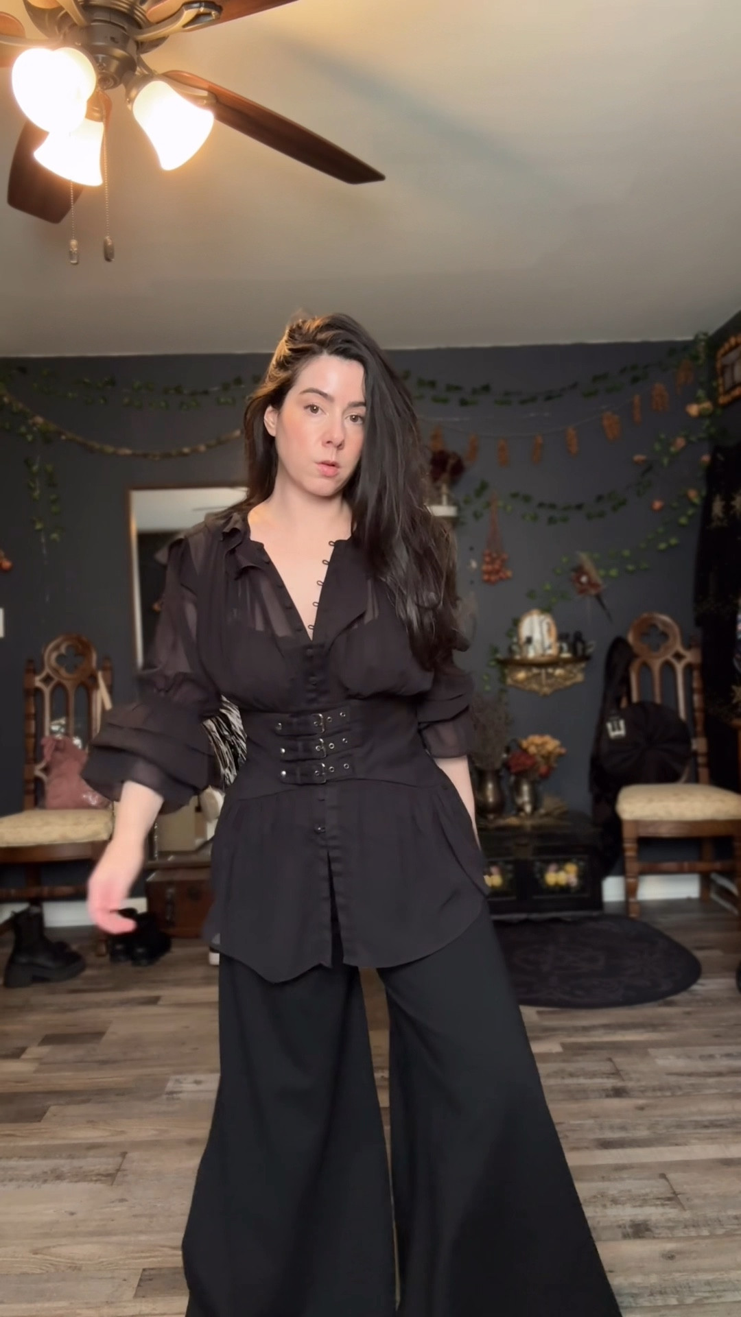 dark corporate gothic look 

#LTKSeasonal #LTKFallSale #LTKPetite