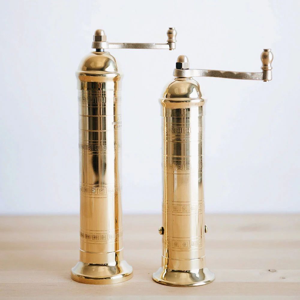 Brass Salt & Pepper Mills | Roan Iris