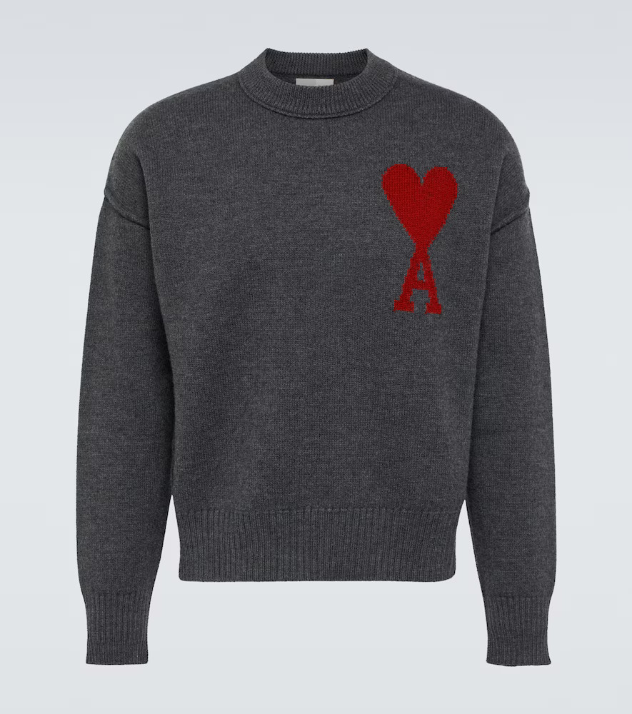 Ami Paris Ami De Cœur wool sweater | Mytheresa (US/CA)