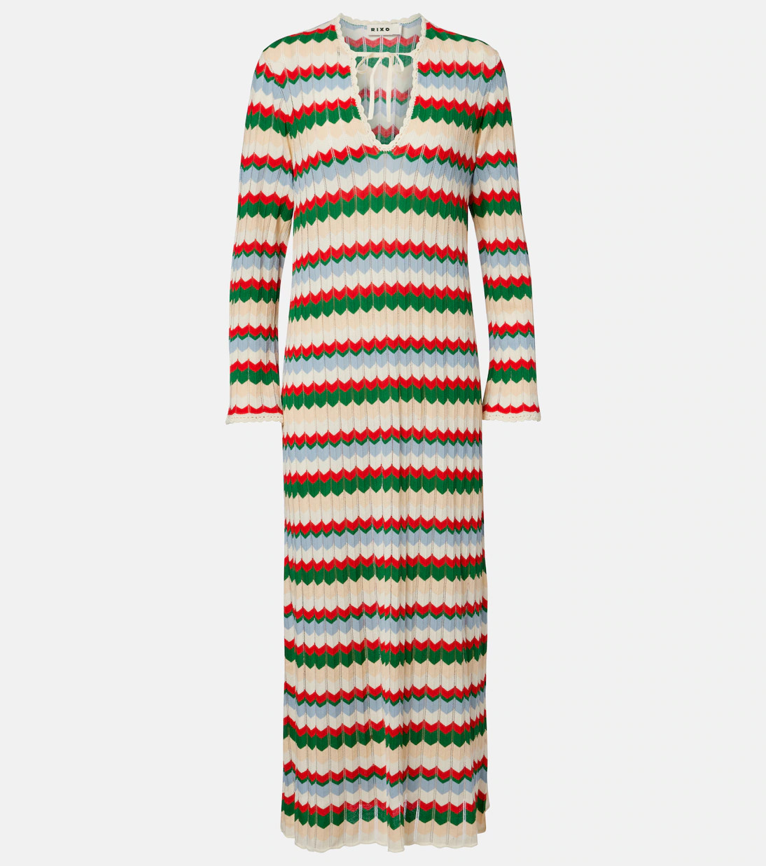 Lucila knitted chevron cotton maxi dress | Mytheresa (UK)