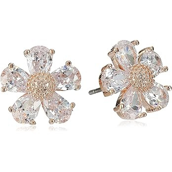 Betsey Johnson Crystal Flower Stud Earrings | Amazon (US)