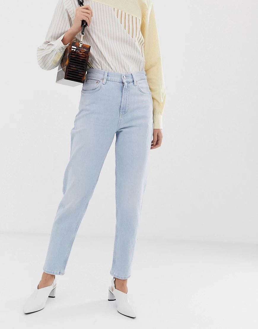 Mango mom jeans in light blue | ASOS (Global)