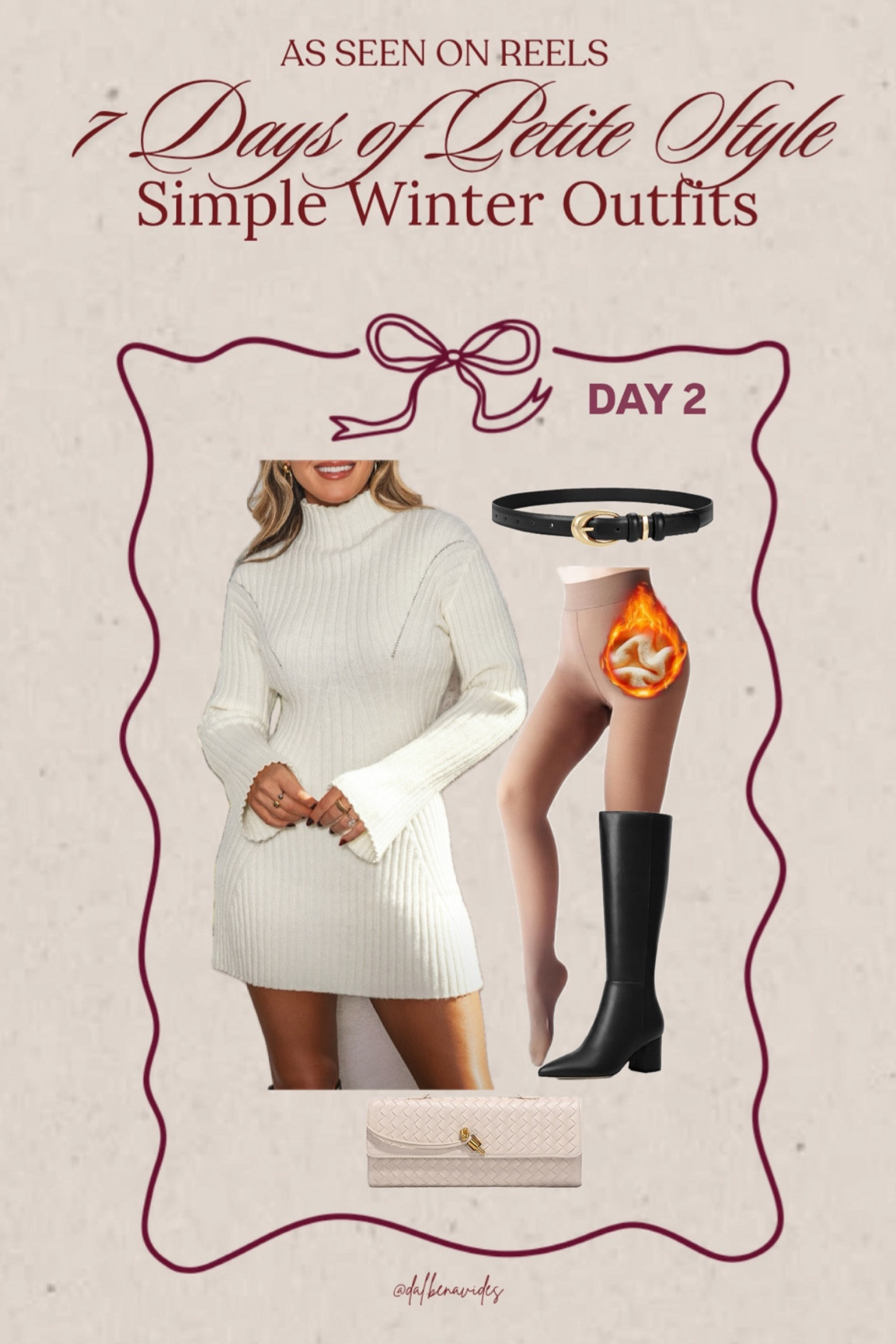 7 Days of Simple Winter Outfits ❄️🤍 Dress Small / Boots 6.5 / Fleece a leggings Small / Belt Size Small 

#LTKHoliday #LTKStyleTip #LTKFindsUnder50