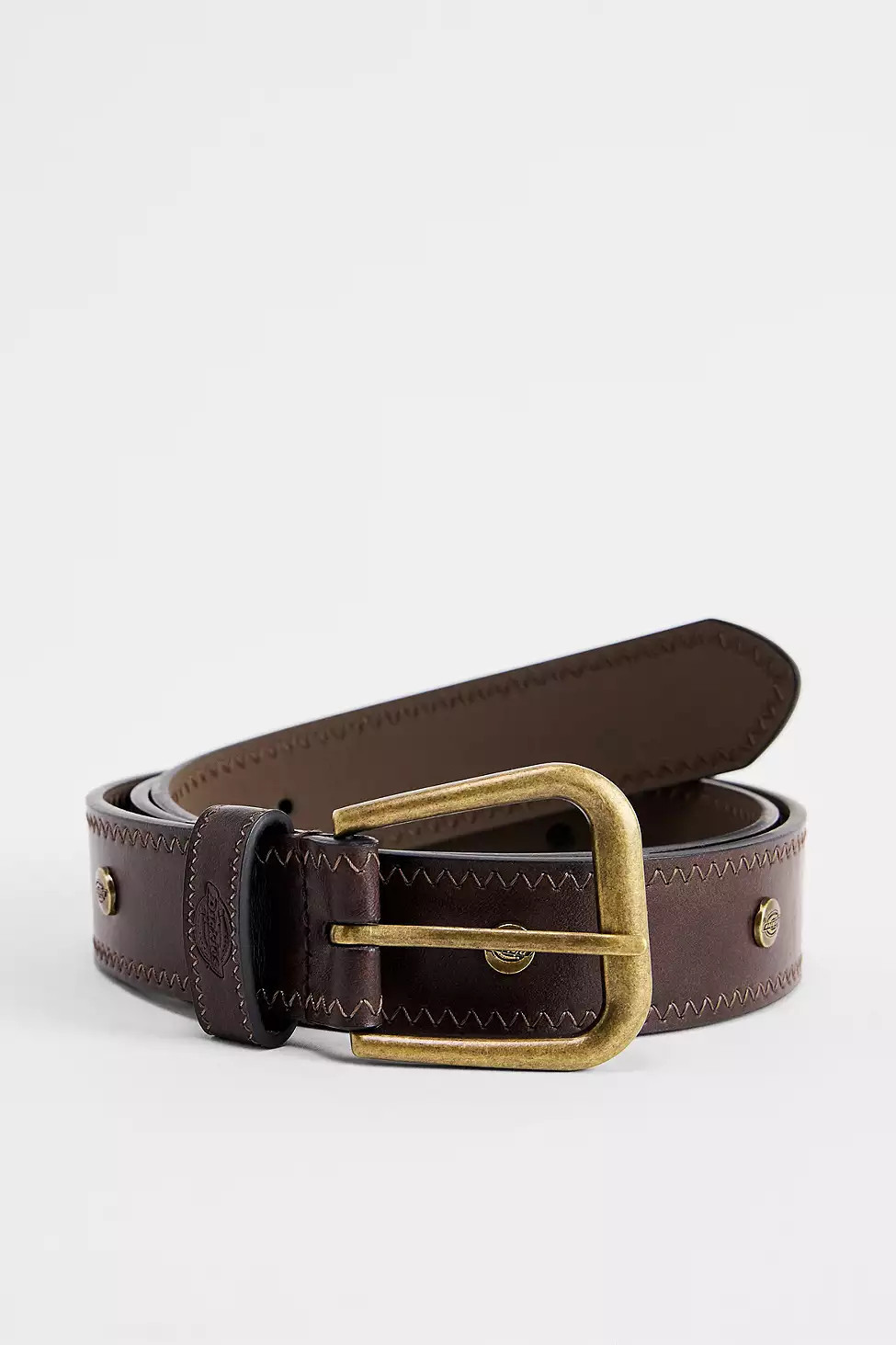 Dickies Brown Studded Belt - Brown M/L at Urban Outfitters | Urban Outfitters UK
