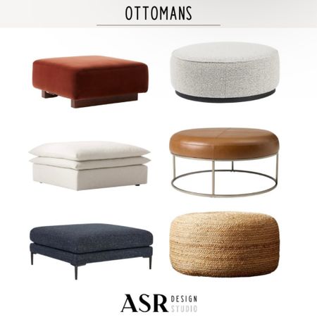 Take a look at some of our favorite Ottomans! Ottoman - CB2 - West Elm - Pottery Barn - Wood - Natural - Dark - Walnut - Square - Round - Jute - Leather - Fun - Organic - Home Decor - Interior Design - Functional furniture - Home Decor - Living Room 

#LTKstyletip #LTKhome #LTKfamily