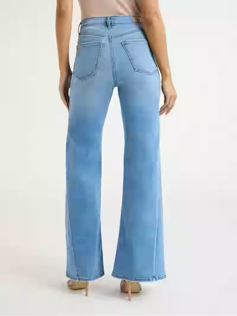 Sofia Jeans Women's Margot Wide Tri Inset High Rise Jeans, Sizes 0-20 - Walmart.com | Walmart (US)