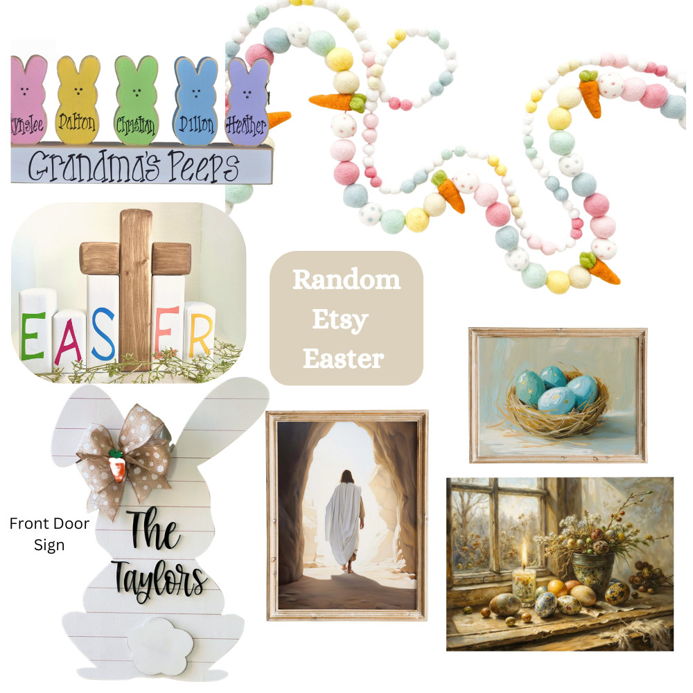 🌸🐰 Spring is in the air, and I’m loving these sweet finds from Etsy for Easter! From charming decor to delightful gifts, these unique treasures add the perfect touch of whimsy to the season. 

🌼✨ Can't get enough of the creativity on this platform! 

What are your favorite spring finds? 

#EtsyFinds #SpringVibes #EasterInspo #ShopSmall #Spring Home Decor #Christian Home 

 #LTKSeasonal #LTKHome #LTKFindsUnder50