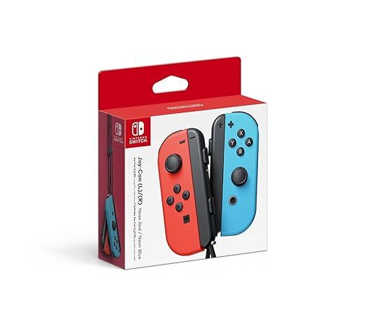 Nintendo Joy-Con (L/R) - Neon Red/Neon Blue | Amazon (US)