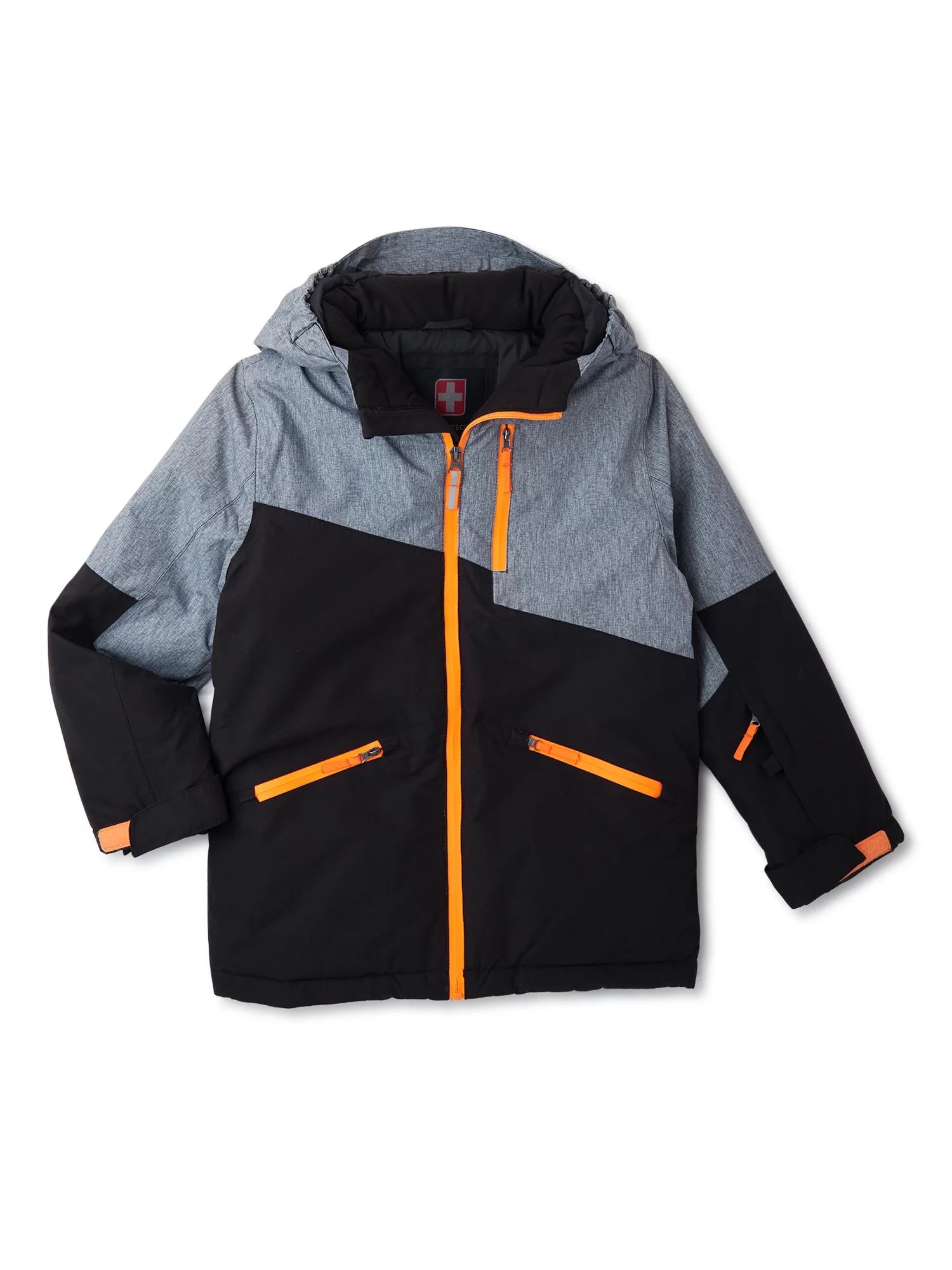 Swiss Tech Boys Waterproof Ski Jacket with Hood, Sizes 4-18 - Walmart.com | Walmart (US)