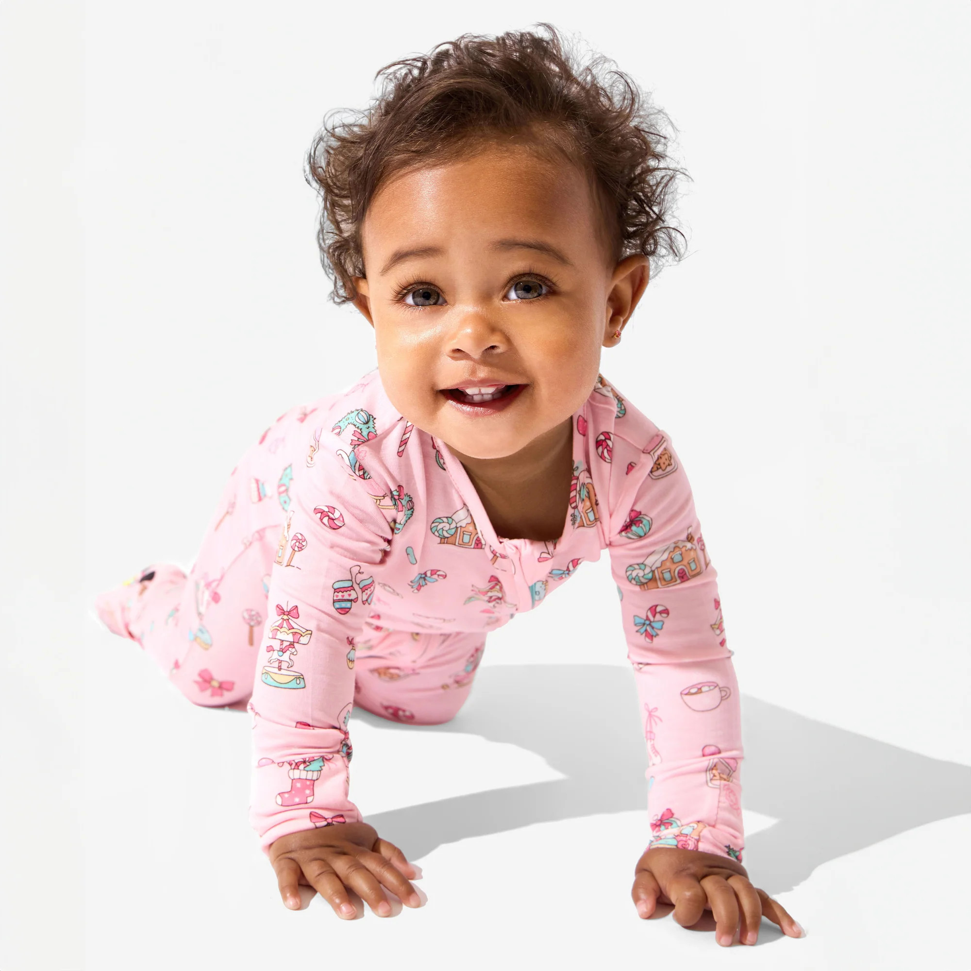 Candy Cane Lane Bamboo Convertible Footie | Bellabu Bear