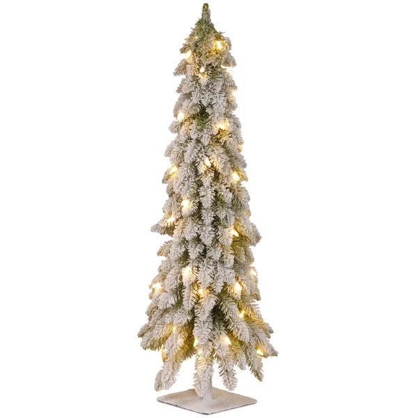 Slender Green Artificial Pine Christmas Tree | Wayfair North America