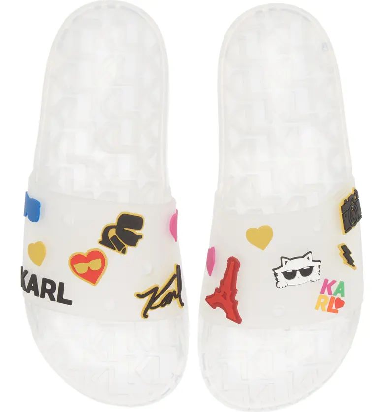 Karl Lagerfeld Paris Thea Jelly Slide Sandal | Nordstrom | Nordstrom