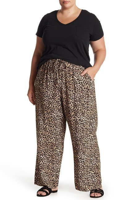 Catherine Catherine MalandrinoPull-On Printed Woven Pant (Plus Size) | Nordstrom Rack