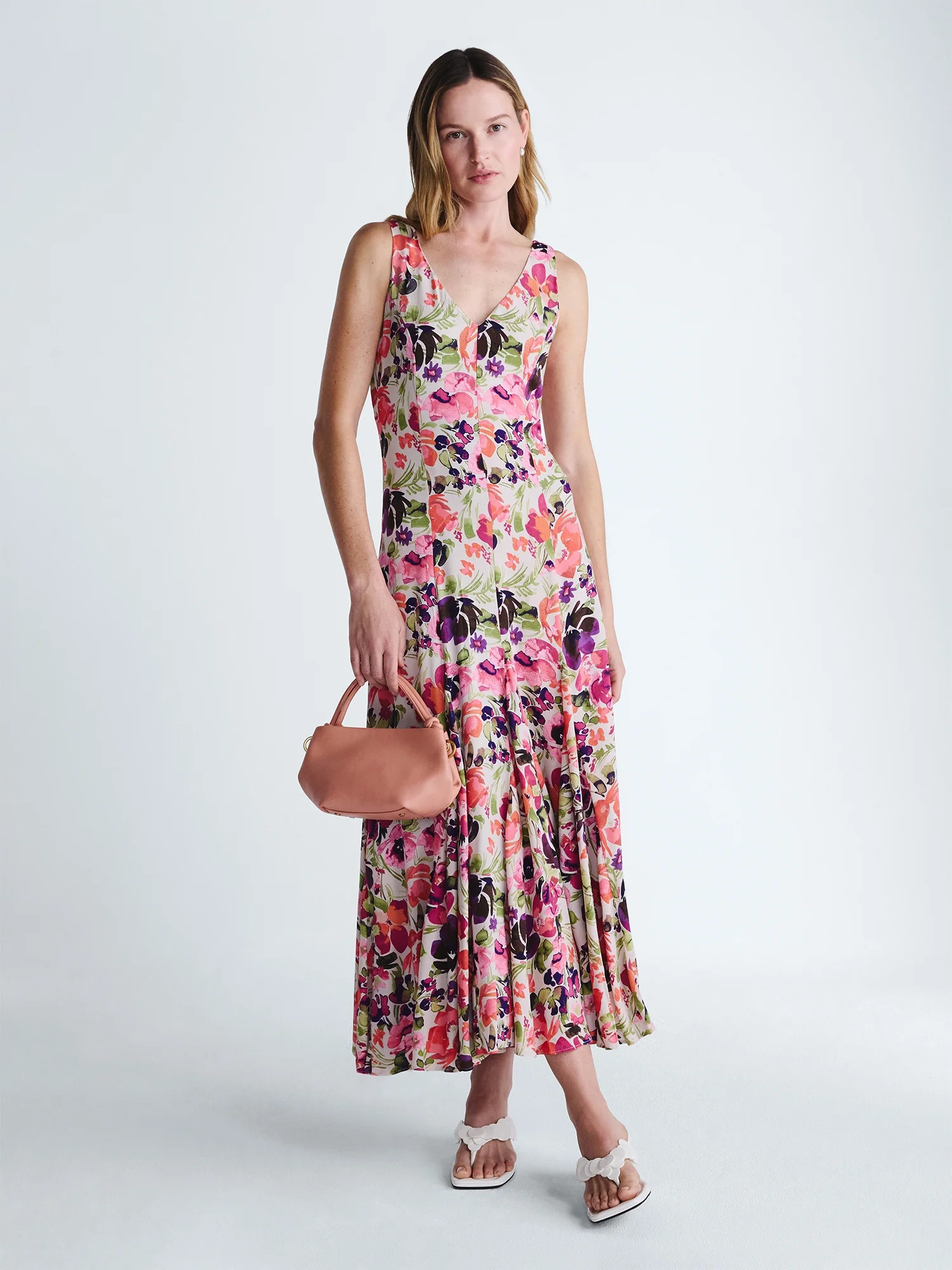 Scoop Women's and Women's Plus Maxi Godet Dress, Sizes 0-26W | Walmart (US)