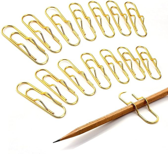 12Pcs Metal Pencil Clip Notebook Inserts Paper Clip Pen Clip Pen Holder Clips Bookmarks for Noteb... | Amazon (US)