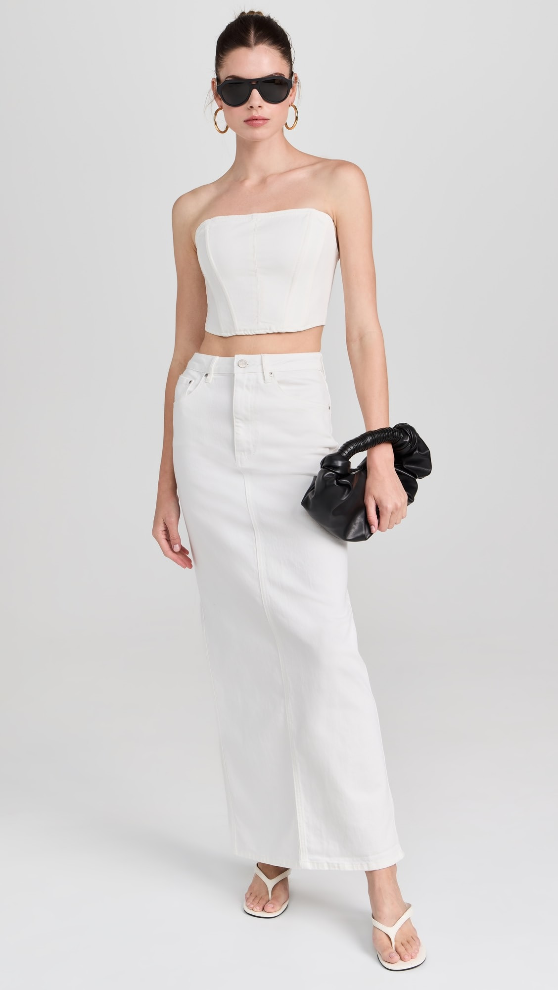 Amiri Maxi Pencil Skirt with Back Slit | Shopbop