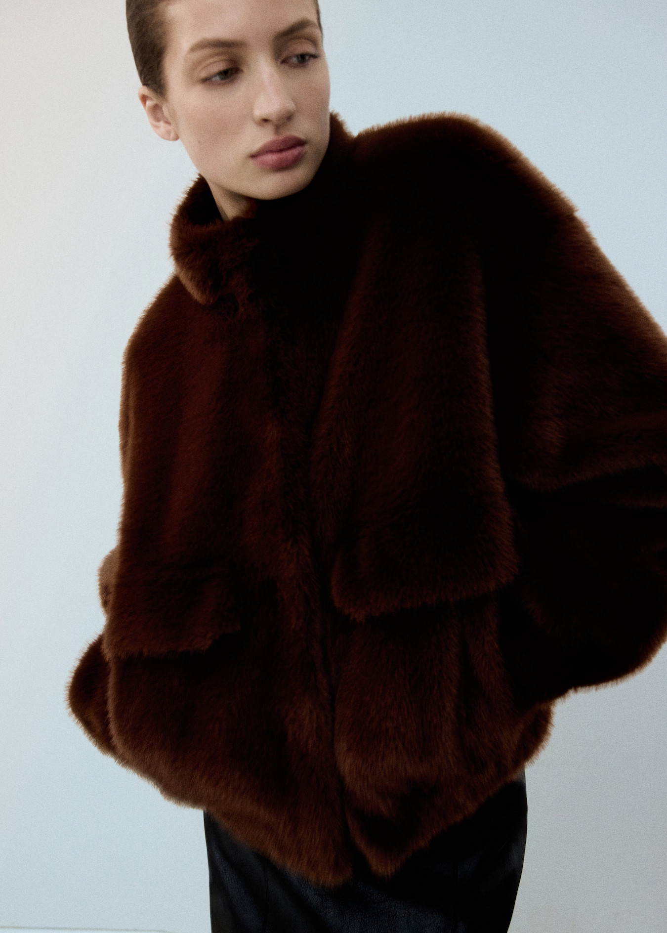 Faux-fur jacket with pockets - Women | MANGO USA | Mango (US/MX/AU)