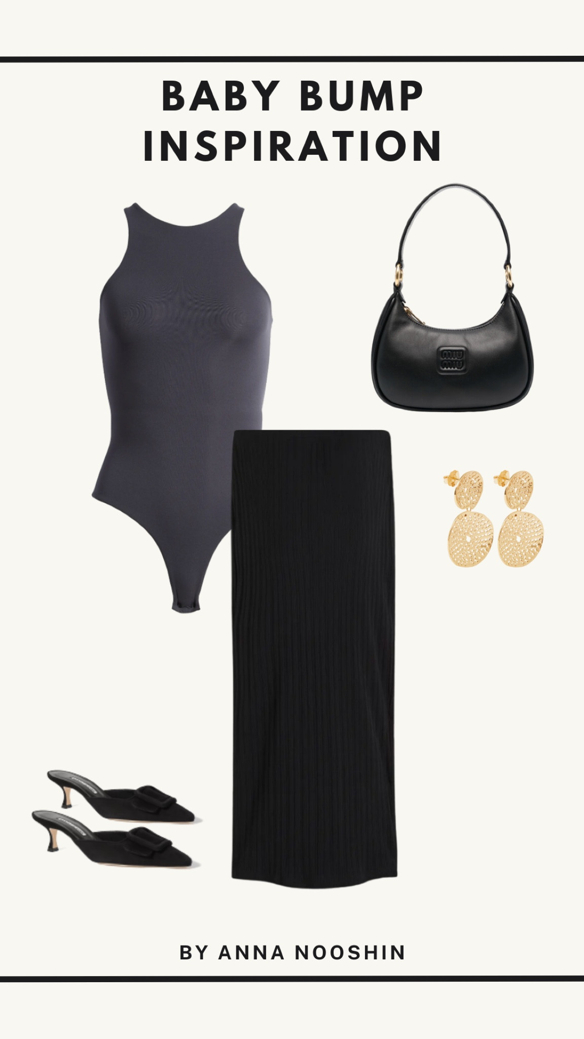 Baby bump inspiration ✨

outfit inspiration, skims fits everybody high neck bodysuit, Nordstrom, leather pumps with slingback, new arrivals, maternity pleated midi black skirt, ASOS, Miu Miu leather shoulder bag, Farfetch, Gas Bijou gold pleated lucky earrings, de Bijenkorf, maternity black skirt. 

#LTKeurope #LTKstyletip #LTKbump