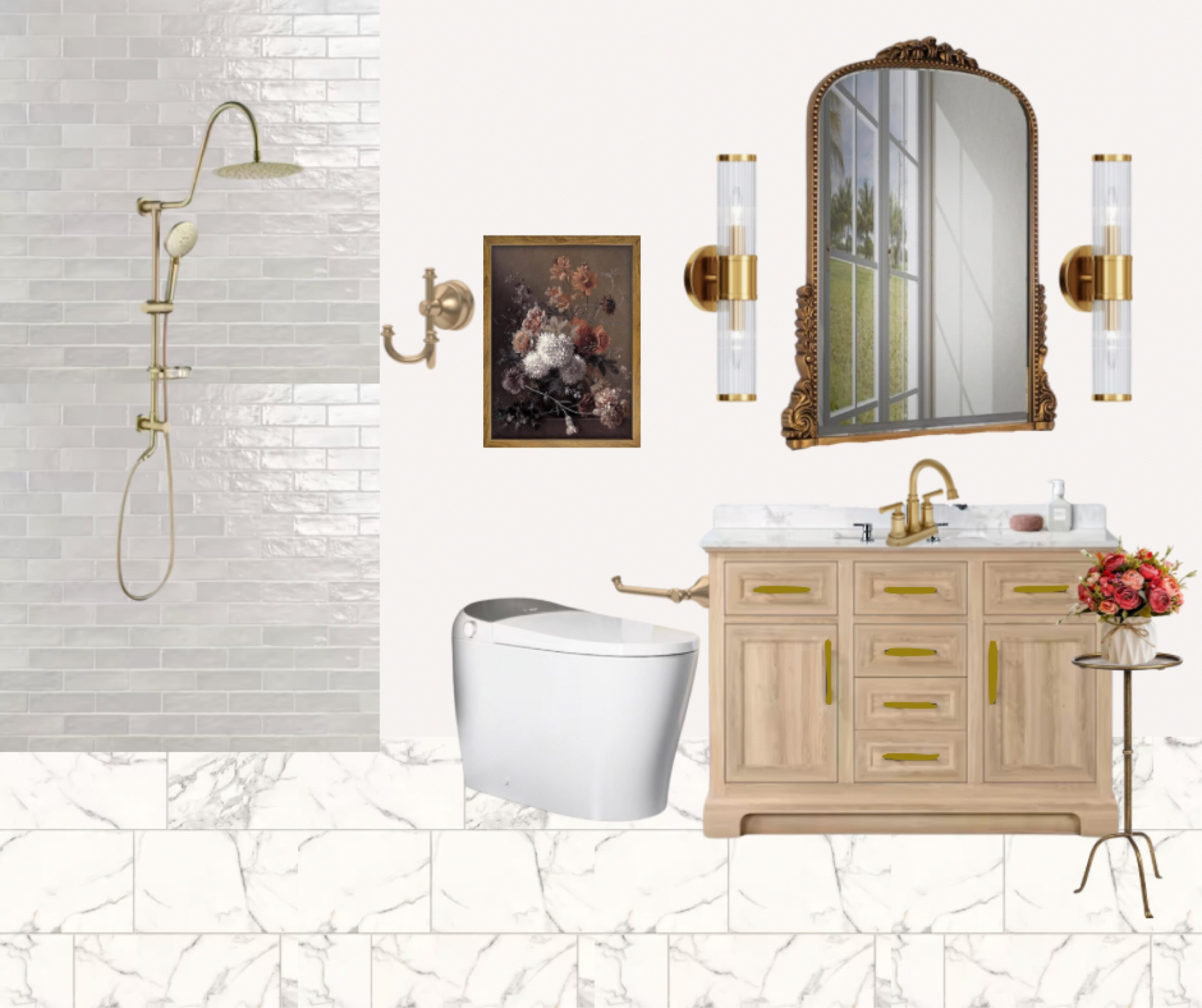 Bathroom mood board option three!

#LTKover40 #LTKU #LTKhome