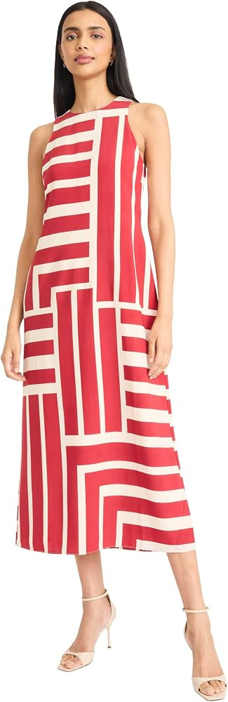 Donna Morgan Women's Sleeveless Halter Cut Maxi Dress Event Occasion Party Date Guest of | Amazon (US)