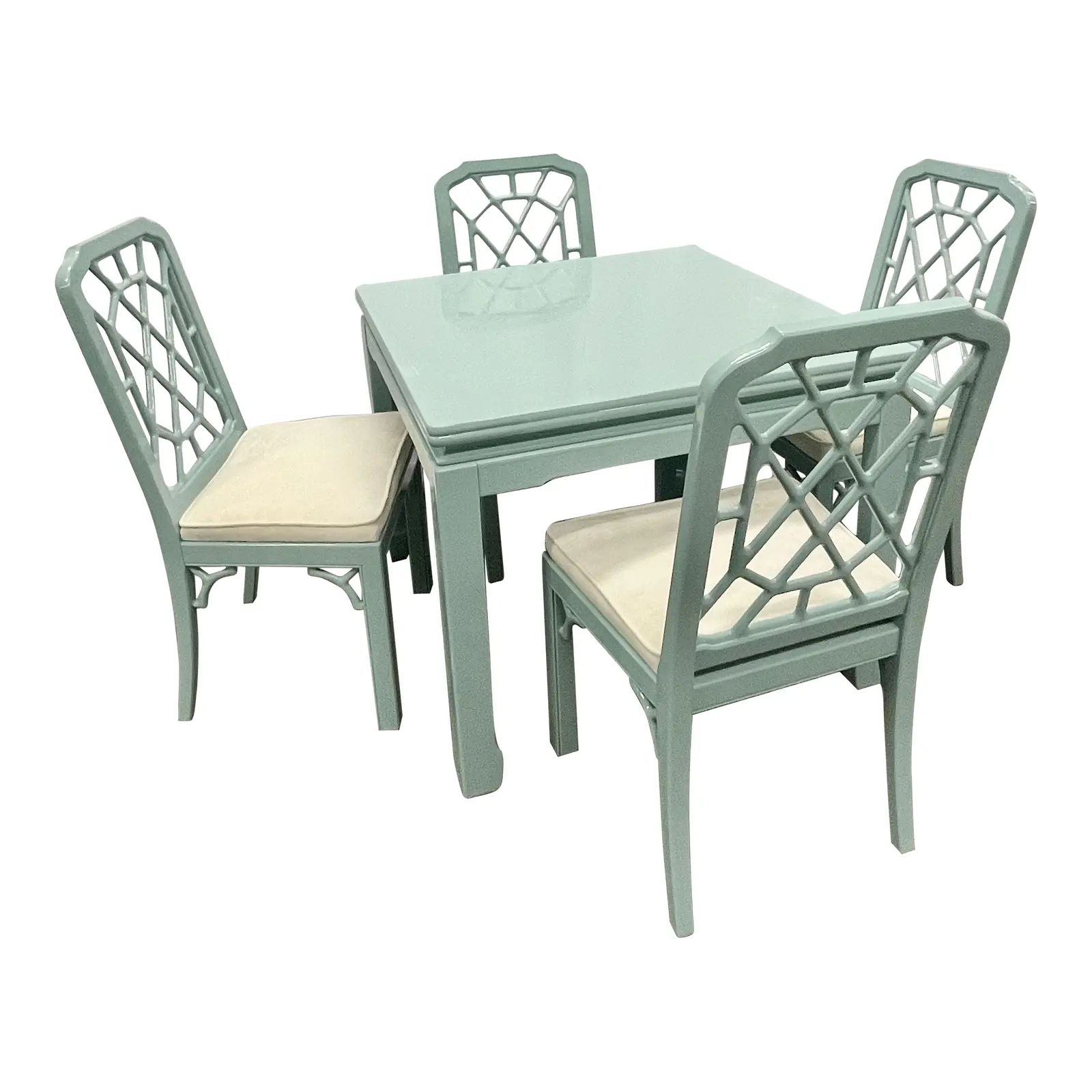 John Widdicomb Game, Dining, Card Table and Chairs Set, Mid Century Modern | Chairish