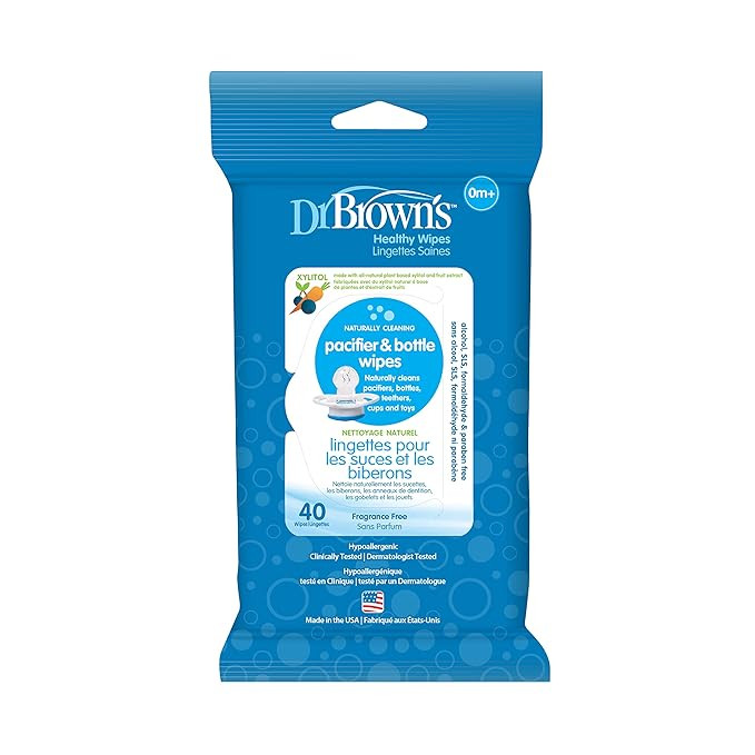 Dr. Brown's Pacifier and Bottle Wipes, 40 Count | Amazon (US)