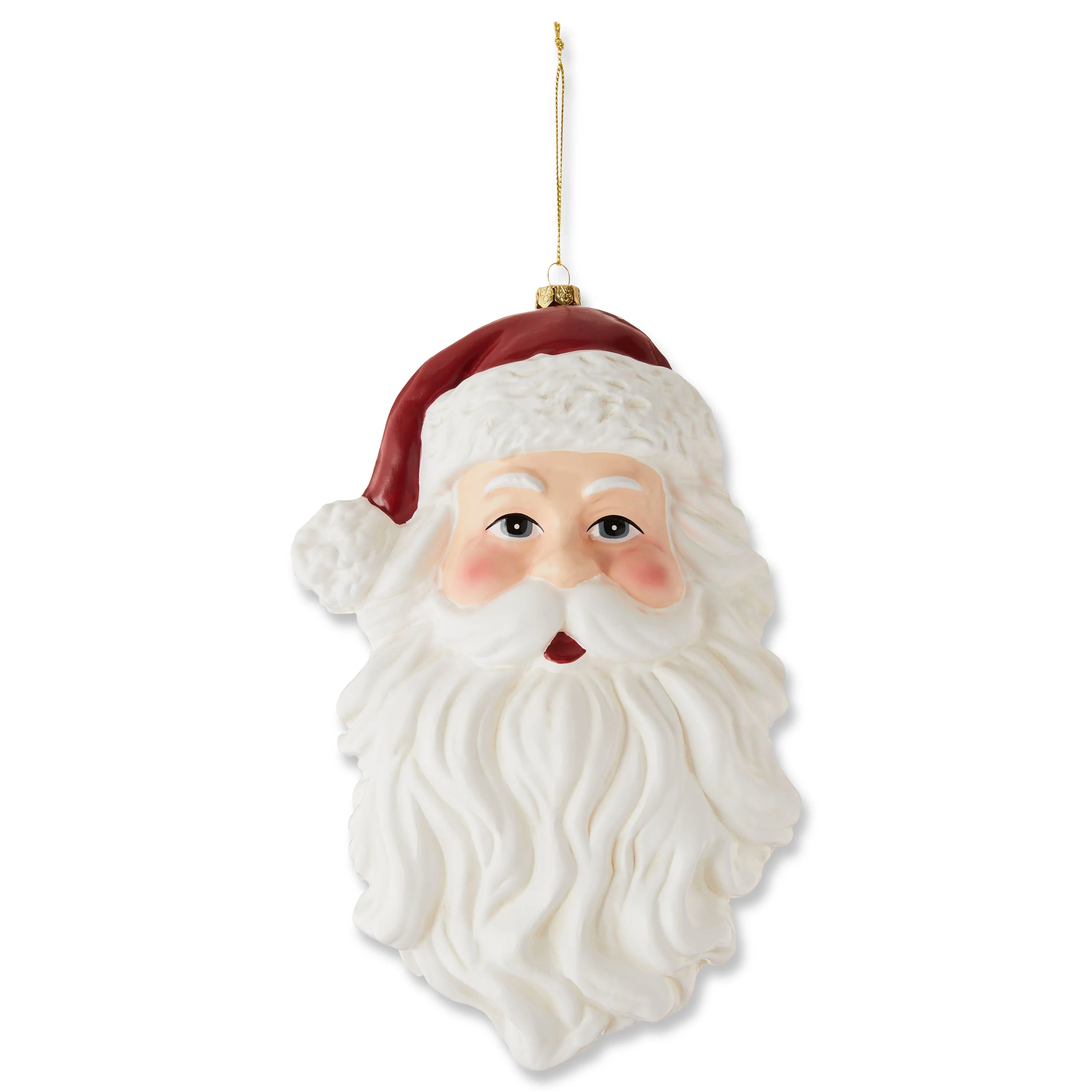 Red and White Jumbo Santa Christmas Ornament, Joyel Theme, 8.6", by Holiday Time | Walmart (US)