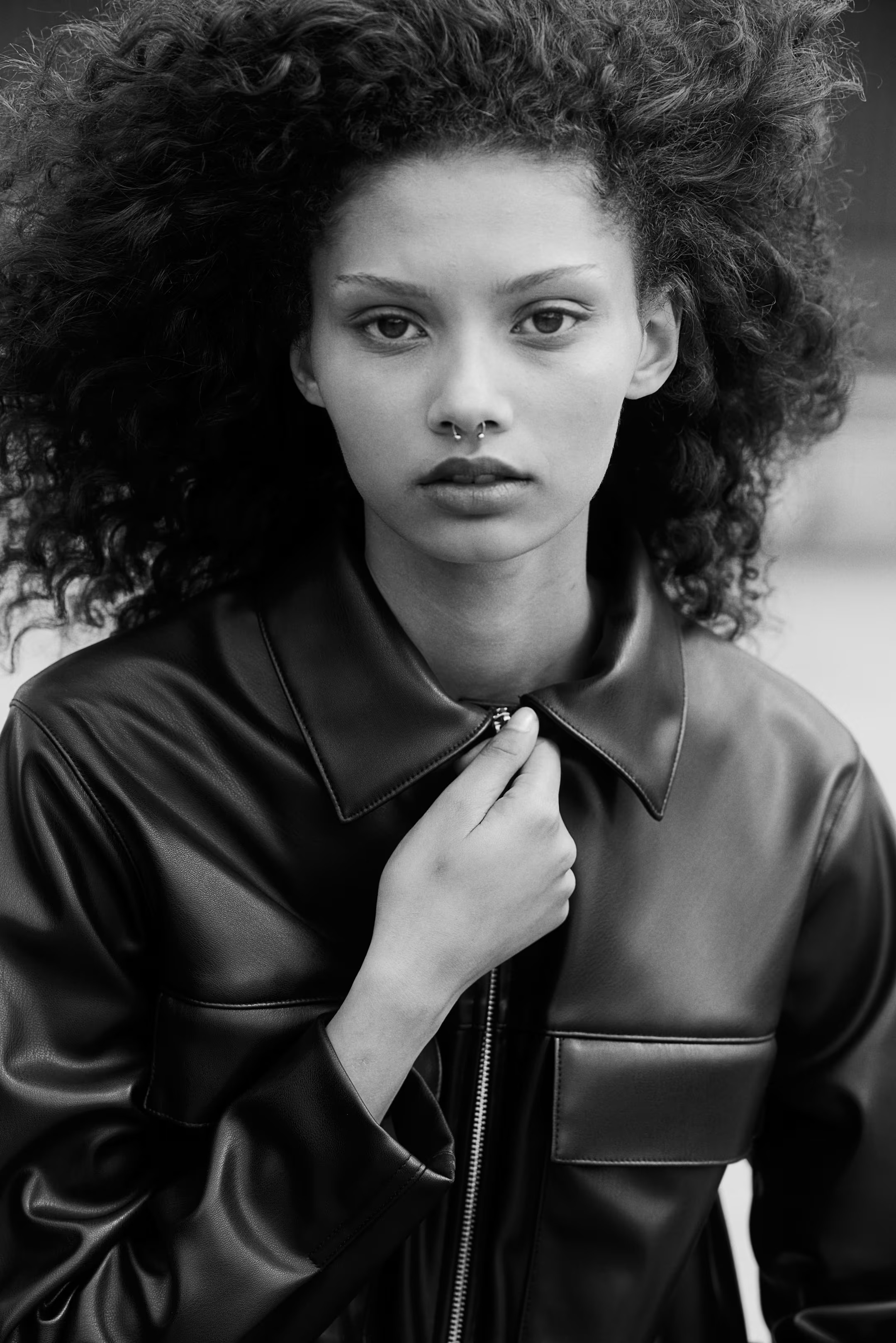 Coated jacket - Long sleeve - Regular length - Black - Ladies | H&M GB | H&M (UK, MY, IN, SG, PH, TW, HK)