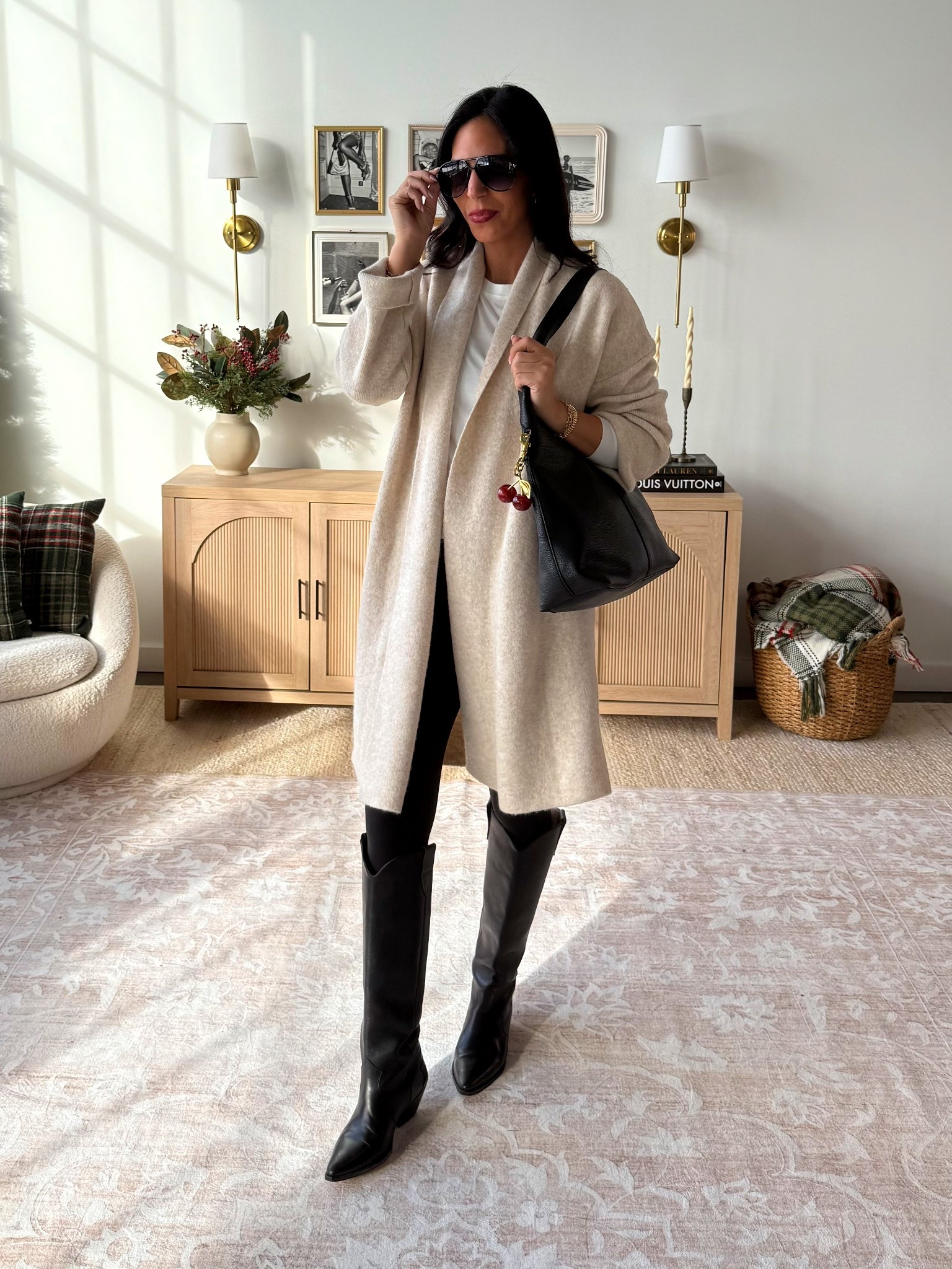 One comfortable and casual look, two costumes. This sweater has been a favorite of mine for years!  So soft and tons of colors. 
Me - 
No seam leggings- small 
Cardigan - small 
Leggings-friendly tee (we tucked under) - small 
Zara boots- 20/10

#LTKU  #LTKmomlife 

#LTKFindsUnder50 #LTKHoliday #LTKOver40