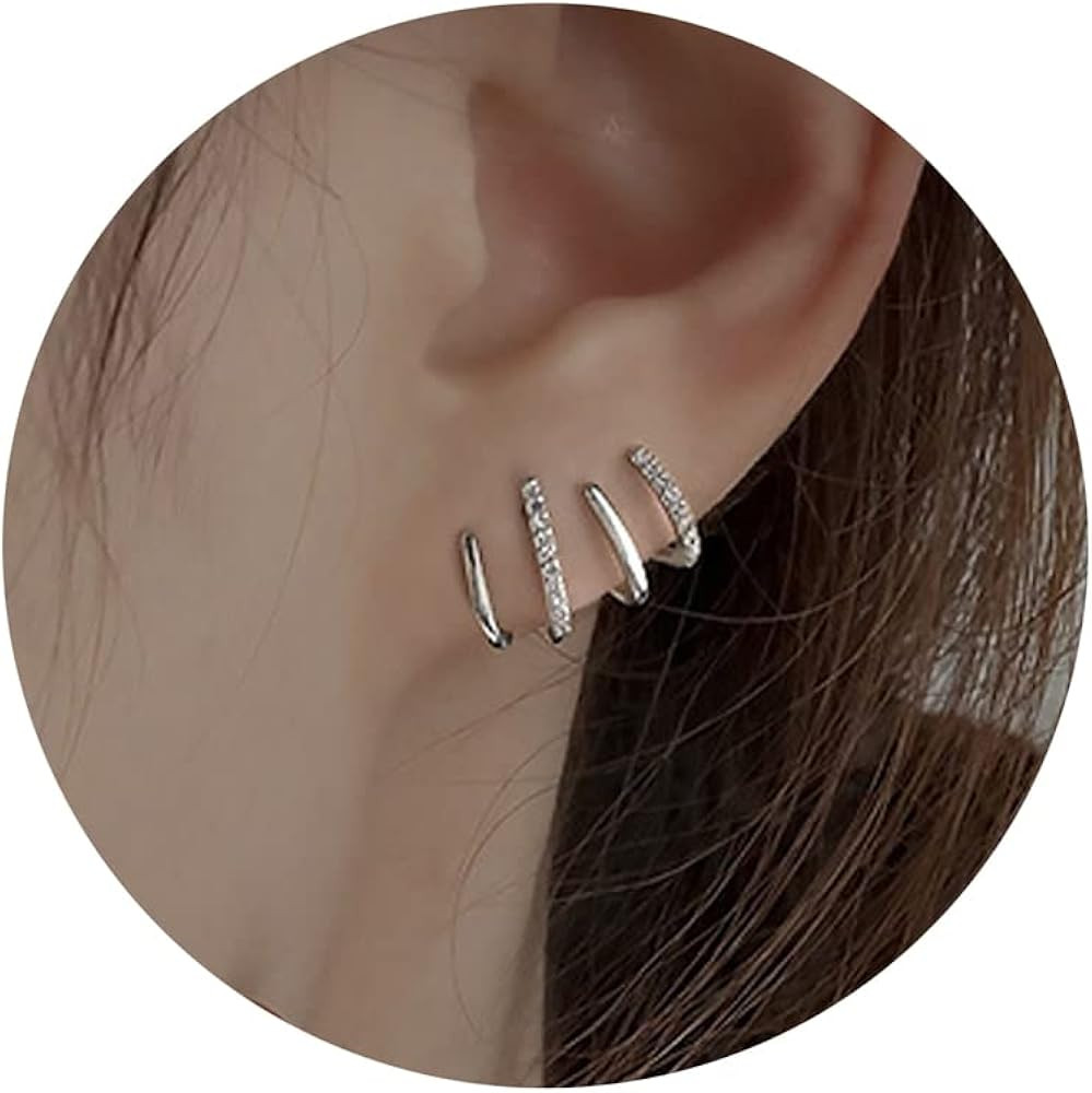 Tewiky Claw Earrings for Women, 14k Gold Plated/Sterling Silver Claw Earrings Cuff Hypoallergenic... | Amazon (US)