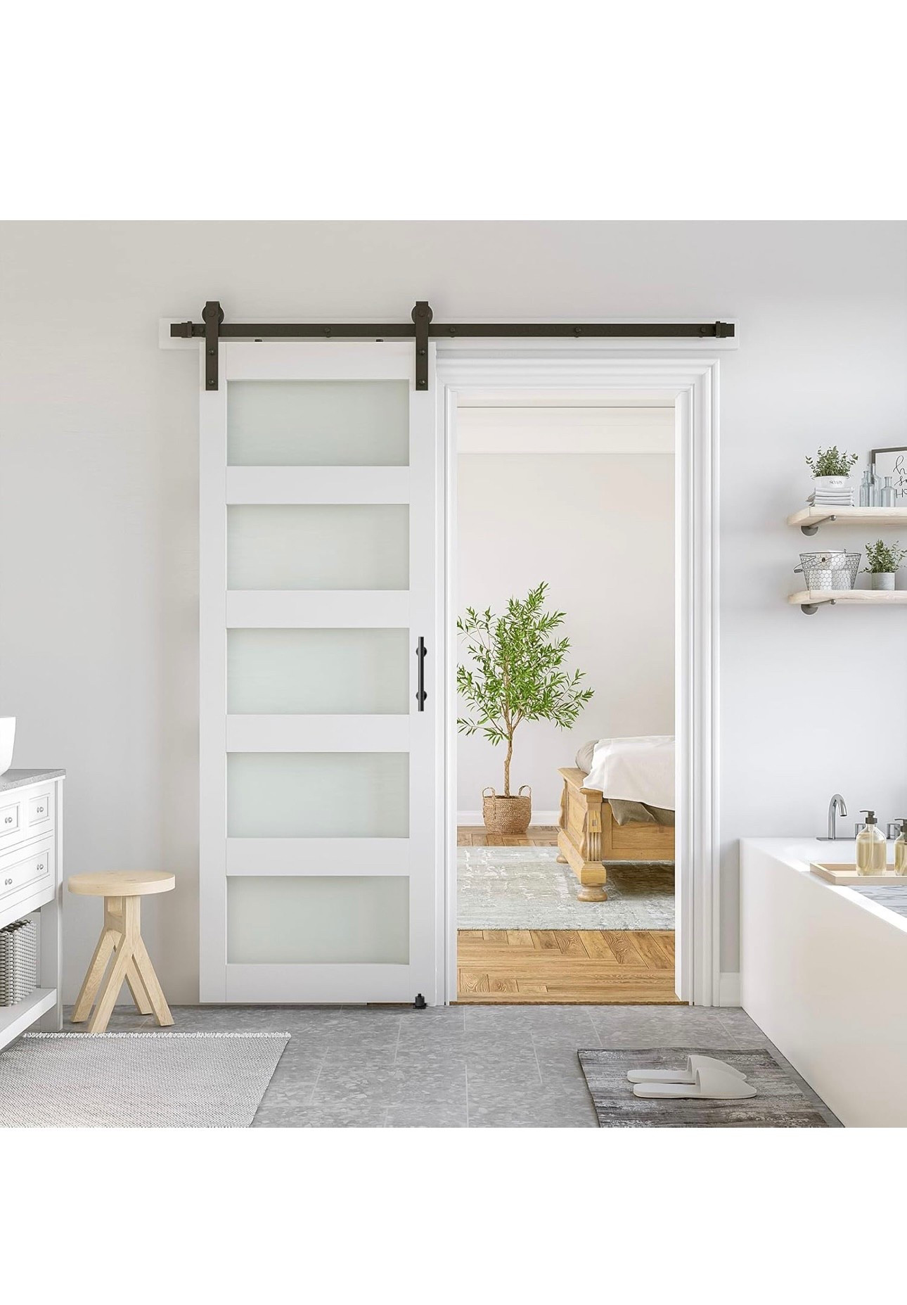 Sliding door kit from Amazon 

#LTKHome