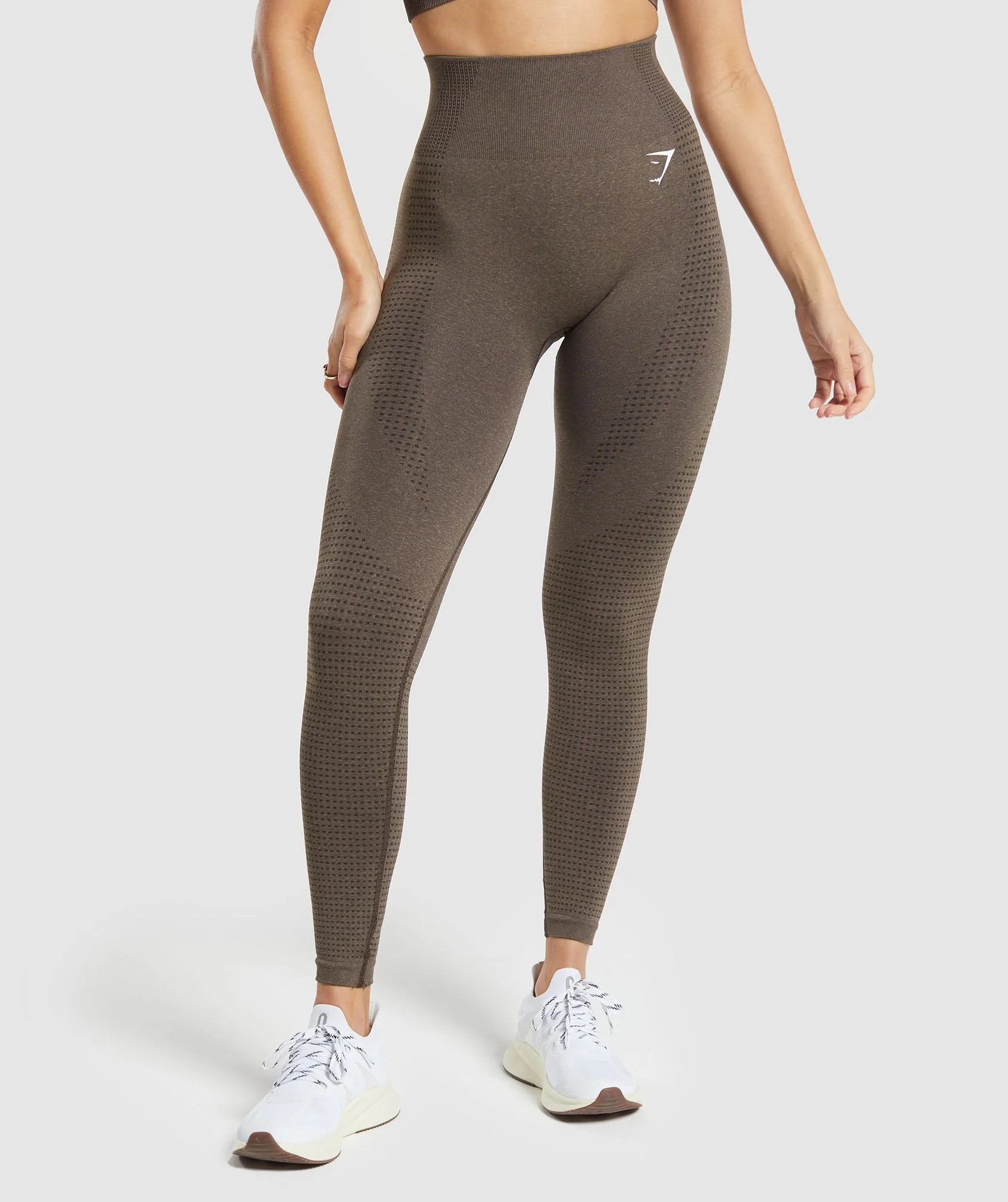 Gymshark Vital Seamless 2.0 Leggings - Brown Marl | Gymshark UK