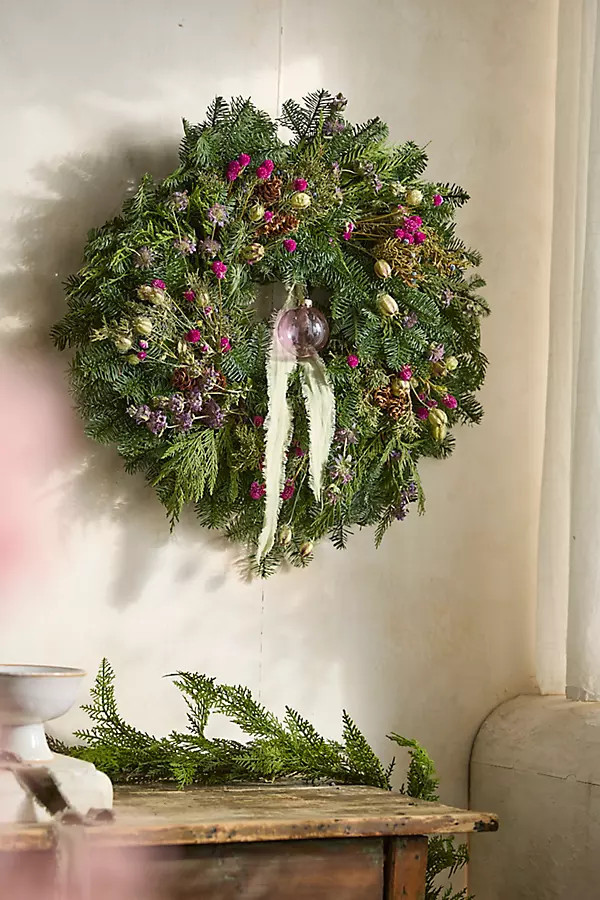 Fresh Bright Botanicals Evergreen Wreath, Size: 22" at Terrain