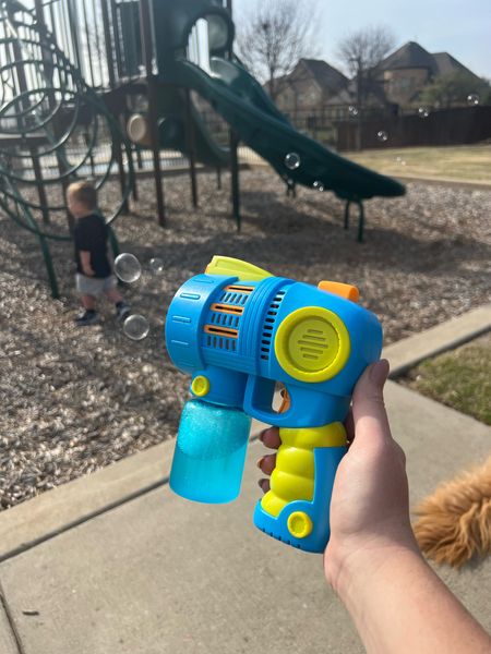 Jacks bubble machine is on sale for $11! 🫧

Toddler toys, baby toys, bubble machine, bubble, gun, outside activities, spring toys

#LTKsalealert #LTKfindsunder50 #LTKkids
