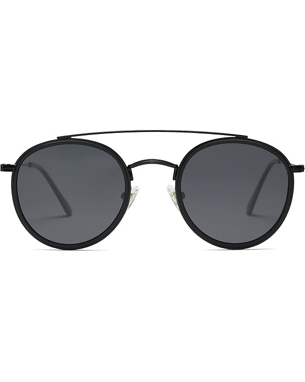 SOJOS Retro Round Polarized Trendy Sunglasses for Women and Men | Amazon (US)