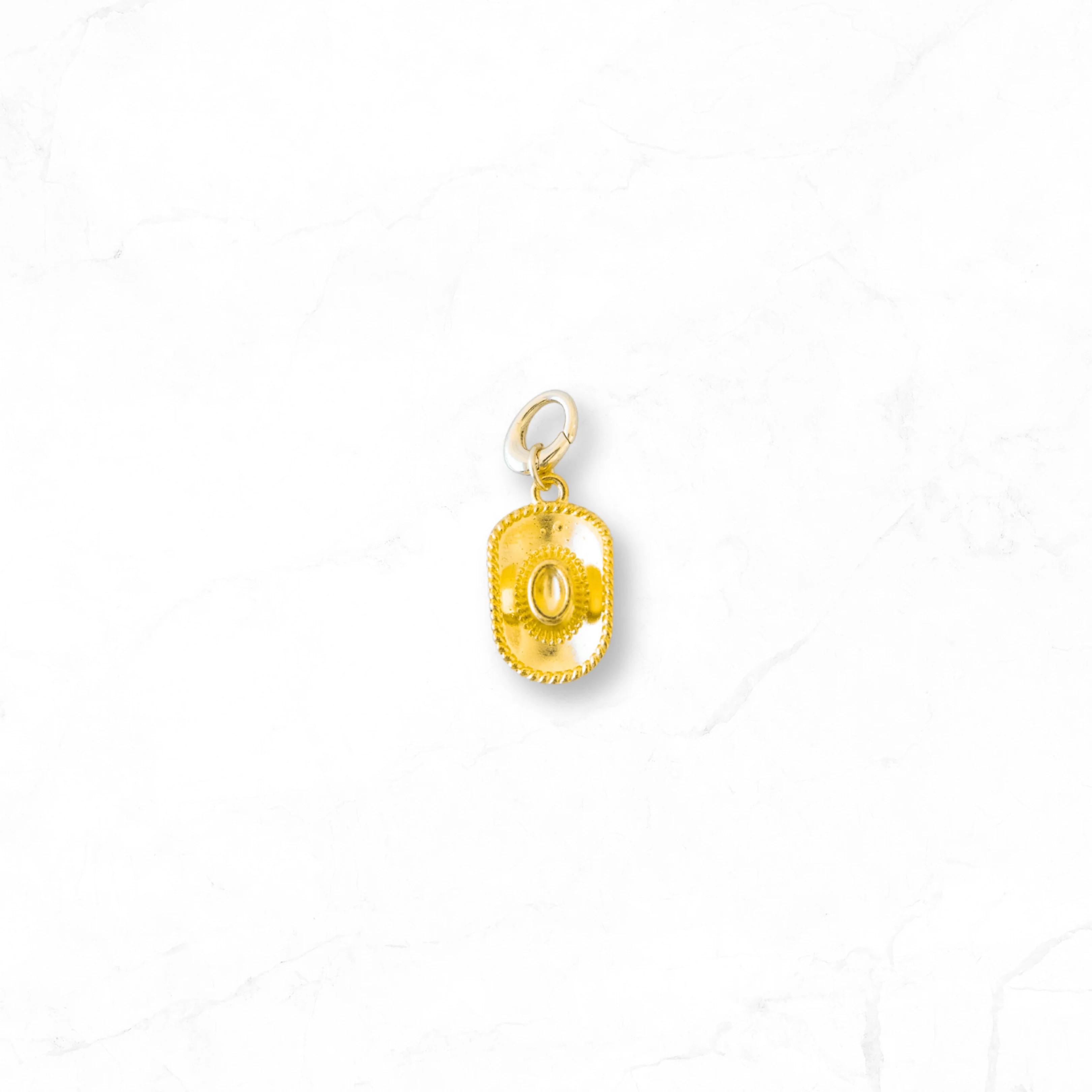 Gold Cowboy Hat Charm | Golden Thread LLC