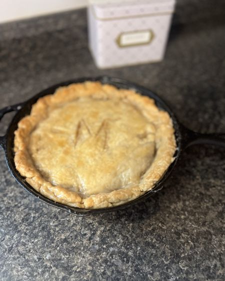 Homemade peach pie and even the crust 🍑🥧😋 I got some fresh peaches from The Peach Truck and made dough from scratch while my nana walked me through how to make homemade pie crust🥰

I use this cast iron skillet for so many filling homemade dishes.

#hosting

#LTKHome #LTKFamily #LTKParties