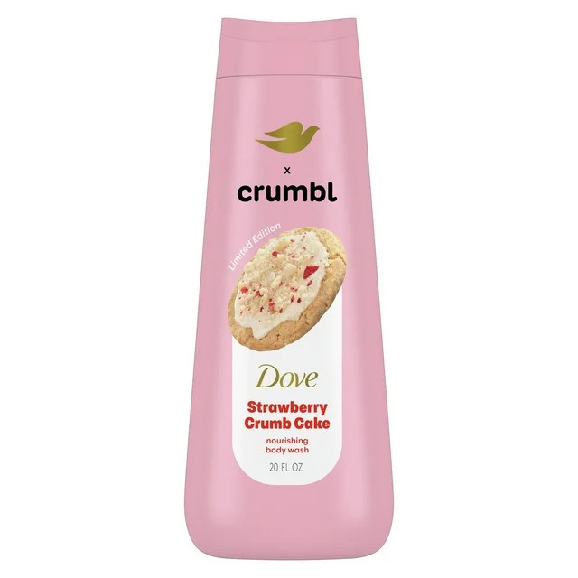 Dove Crumbl Moisturizing Liquid Body Wash Strawberry Crumb Cake, 20 oz | Walmart (US)