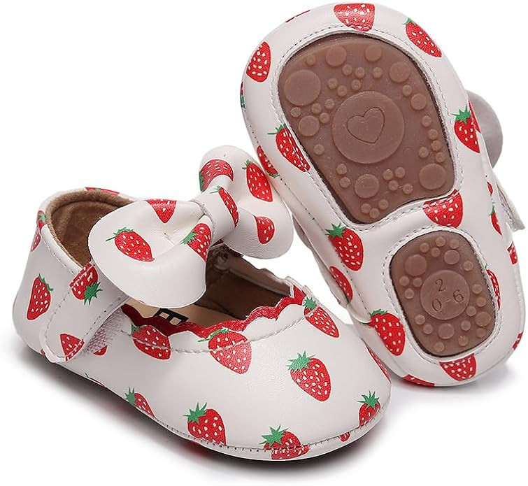 Clowora Infant Toddler Baby Girl Dress Shoes Mary Jane First Walking PU Leather Princess Wedding ... | Amazon (US)
